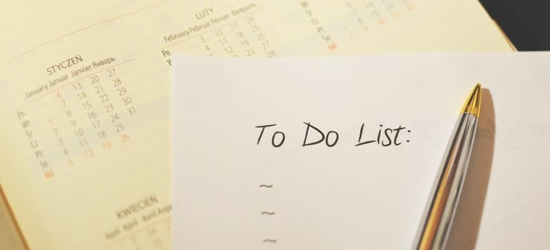 calendar and to do list